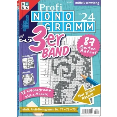 Obrázek Profi Nonogramm 3er Band Nr. 24 (Pic a Pix: Logik Rätsel): Rätsel fürs Auge