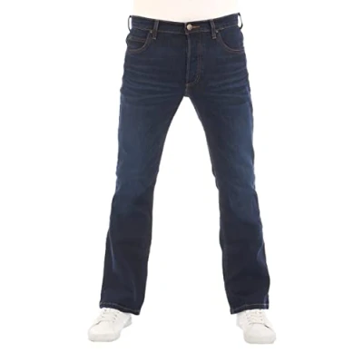 Obrázek Lee pánské džíny Bootcut Denver kalhoty modré džínové bavlna Stretch Denim Blue w30 w31 w32 w33 w34 w36 w38 w40 w42 w44, Dark Elko (Lss1hdbu3)