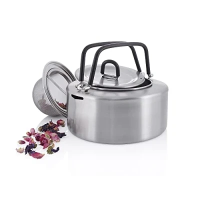 Obrázek Tatonka Čajová konvice Teapot 1,5 l na vodu z ušlechtilé oceli s objemem litru včetně čajového sítka (Ø 15 x 10 cm)