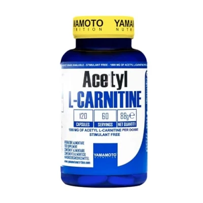 Obrázek Yamamoto Nutrition Esenciální acetyl l karnitin 1000 mg 60 kapslí, 100 g