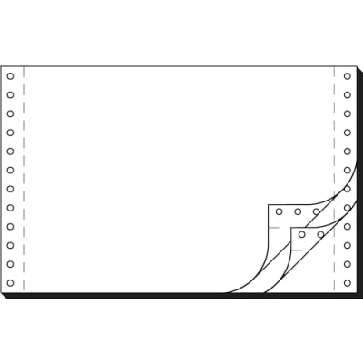 Obrázek Sigel 36243 Endlospapier 6 palců x 240 mm (A5 na šířku), 56/53/57 g, 1200 sady LP, SD, 3 přihrádka
