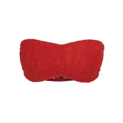 Obrázek Urban Classics Bandeau Korzet, Ženy, Velikost: XL, Red