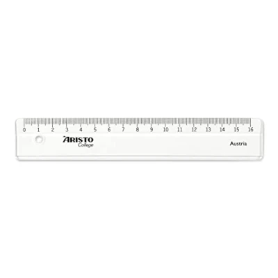 Obrázek Aristo AR23017 GeoCollege pravítko (16 cm) průhledné, balení 20 ks