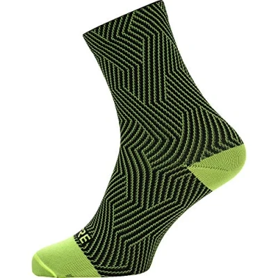 Obrázek GORE WEAR Damen Drive Jacke Socken Mittellang, Neon Yellow/Black, 41 43 EU
