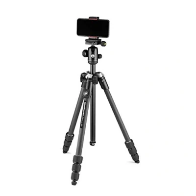 Obrázek Manfrotto Element MII kamerový a mobilní stativ, karbonový cestovní stativ s kulovou hlavou Bluetooth, pro smartphony, DSLR, CSC kompaktní fotoaparáty, fotografické příslušenství, Content