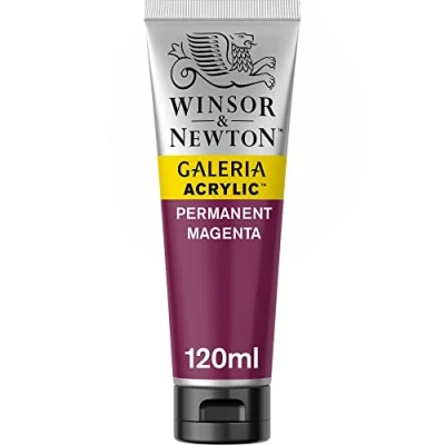 Obrázek Winsor &amp; Newton 2131488 Galeria akrylová barva, vysoká pigmentace, stálá na světle, konzistence, 120 ml tuba permanentně purpurová