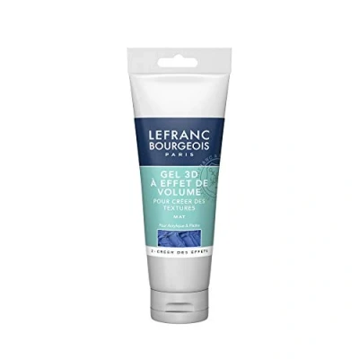 Obrázek Lefranc &amp; Bourgeois 300667 3D matný gel, pro objemové efekty akrylových barev, lesklý, nežloutnoucí povrch, 120ml láhev průhledná