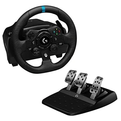 Obrázek Silniční kolo a pedály Logitech G923, kompatibilní s Xbox One PC, britská zástrčka typu G černá