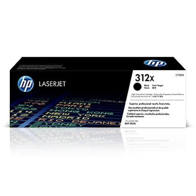 Obrázek HP 312X (CF380X) černý originální toner s vysokým dosahem Pro Color Laserjet MFP M476, XL jednotlivé balení