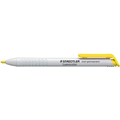 Obrázek Staedtler 768N Lumocolor nestálý omnichrom suchý marker ve vodě rozpustný, 3,0 mm, žlutý