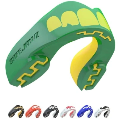 Obrázek SAFEJAWZ Sportovní chránič zubů dospělí a děti pro všechny plně kontaktní sporty včetně ragby, MMA, bojové sporty, kickbox, judo, hokej &amp; box (Ogre, (12+ let))