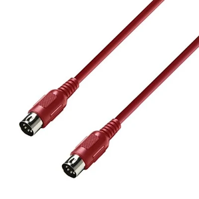 Obrázek Adam Hall Cables 3 STAR Midi 0075 RED kabel 5pólový 0. 75 m