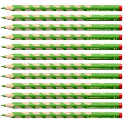 Obrázek Ergonomická pastelka pro praváky STABILO EASYcolors balení 12 ks žlutozelená