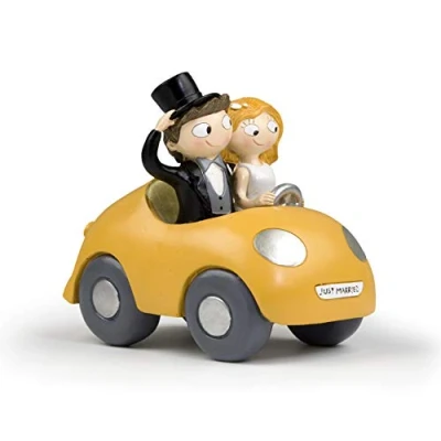 Obrázek Mopec Y756 Figur Pastel Paar Brautpaar Pop &amp; Fun in Auto, 16 cm