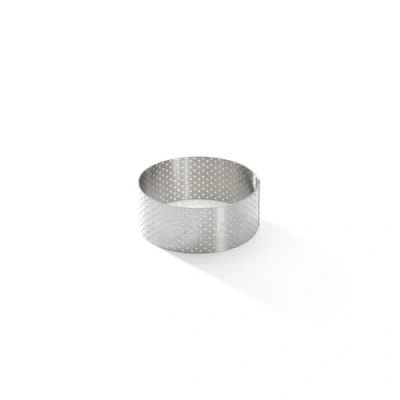 Obrázek De Buyer Runder Tortenring VALHORNA aus perforiertem Edelstahl Durchmesser 8,5 cm, Höhe 3,5 3099.06