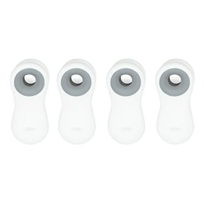 Obrázek OXO Magnetické multifunkční klipy Good Grips, 4dílná sada, plast, bílé