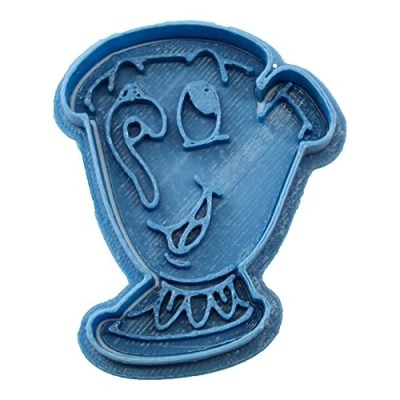 Obrázek Cuticuter Chip Bella Y Biest Keksausstecher, Blau, 8 x 7 1,5 cm