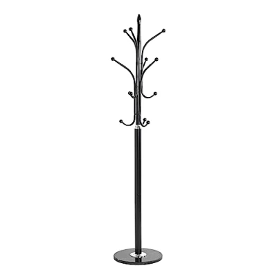 Obrázek HAKU Möbel Stojan na šaty chrom, černý, mramor, kov rozměry: V 179 cm x Ø 40 cm, styl: moderní