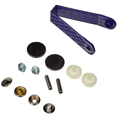 Obrázek Prym Press Fasteners, stříbrná, mosaz, 15 mm, 100 kusů