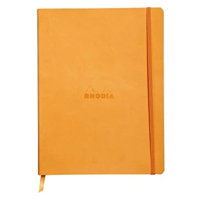 Obrázek Rhodia 117515C poznámkový sešit (s měkkou obálkou, linkovaný, 80 listů, 19 x 25 cm) oranžový