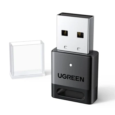 Obrázek UGREEN adaptér Bluetooth 5.4 pro PC, dongle myš, klávesnici, sluchátka, mobilní telefon, USB ovladač, Stick Windows 11/10/8.1