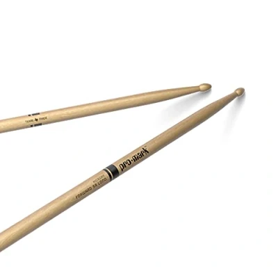 Obrázek ProMark paličky na bicí tyčinky klasický vpřed Hickory 5A Long Drum Sticks Wood pro dospělé &amp; Youth oválný dřevěný hrot 1 pár