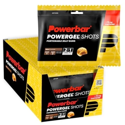 Obrázek Powerbar PowerGel Shots Cola 24 x 60 g High Carb Energie Gumy 75 mg kofeinu