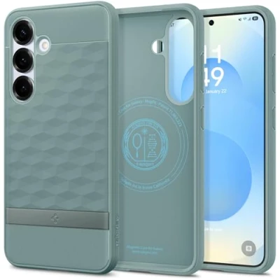 Obrázek Spigen Parallax MagFit pouzdro pro Samsung Galaxy S25 Plus, kompatibilní s MagSafe Sage Green