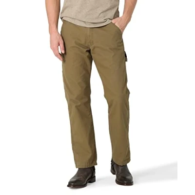 Obrázek Wrangler Authentics Herren Klassische Zimmermanns Jeans, Olive Drab Canvas, 38W / 30L