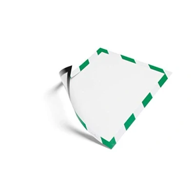 Obrázek Durable Informační rámeček Duraframe Security (A4, samolepicí s magnetickým uzávěrem) 2 kusy, zelený/bílý, 4944131