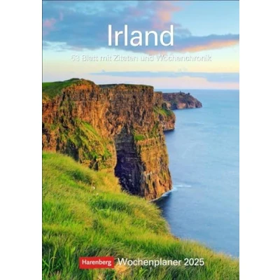 Obrázek Irland Wochenplaner 2025 53 Blatt mit Zitaten und Wochenchronik: Landschafts Wandkalender zum Eintragen atemberaubenden Fotografien der ... Wand (Wochenplaner Harenberg)