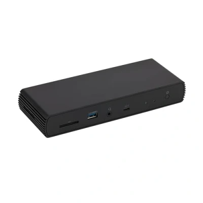 Obrázek Amazon Basics Dokovací stanice Thunderbolt 4/USB 4 Pro, 2 x TBT4, 1 HDMI 2.1, 3 USB A 3.1, RJ45, duální displej, černá, 19,96 7,5 3,12 cm