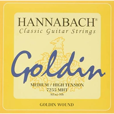 Obrázek Hannabach Struny na klasickou kytaru série 725 Medium/High Tension Goldin A5 7255MHT