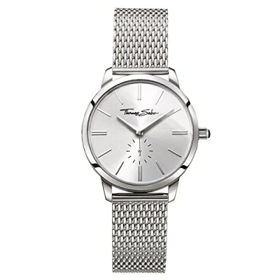 Obrázek Thomas Sabo Dámské náramkové hodinky analogové quartz ušlechtilá ocel tmavě modré WA0301 201 209 33, stříbrná, Náramek