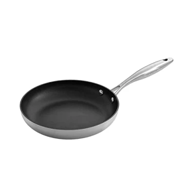 Obrázek Scanpan CTX pánev 24 cm Multifunkční indukční s rukojetí z ušlechtilé oceli vhodná pro všechny typy sporáků nepřilnavý povrch Stratanium do trouby