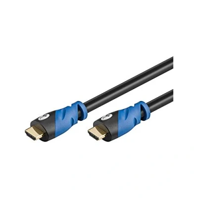 Obrázek Goobay 72318 Premium HDMI High Speed kabel s Ethernetem 4K, Ultra /Full HD, 3D, pozlacený konektor 2 m černý