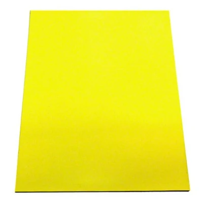 Obrázek Magflex® A4 flexibilní matně žlutý magnetický list k vytváření magnetických grafik, znaků nebo displejů