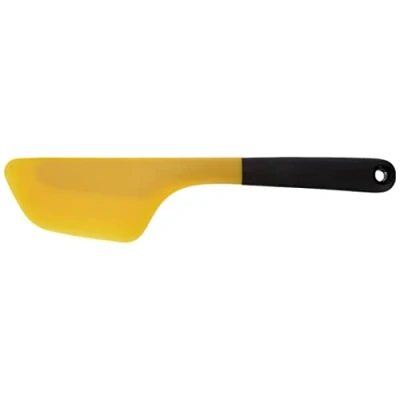 Obrázek OXO Good Grips Flip and Fold obracečka na omeletu zvedák pánví se silikonovou hlavou vhodný do myčky žlutá, pro omelety a quesadilly