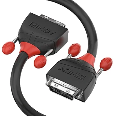 Obrázek LINDY 36254 5m DVI D Dual Link Kabel, Black Line