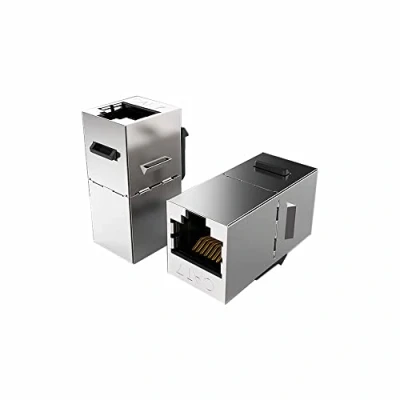 Obrázek 5 Stück Cat7 Keystone Jack Inline Kupplung Sheilded RJ45 8P8C Stecker Cat7/Cat6A bis zu 10 Gbit/s für Ethernet LAN Kabel Extender Adapter