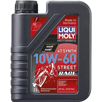 Obrázek LIQUI MOLY Motorbike 4T Synth 10W 60 Street Race 1 l Motocykl 4taktní olej výr. č.: 1525