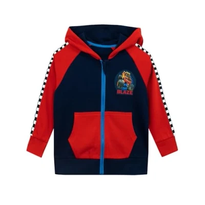 Obrázek Blaze and The Monster Machines chlapecký svetr s kapucí Truck Hoodies pro chlapce Věk: 18 měsíců až 8 let, červená