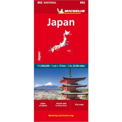 Obrázek Michelin Japan: Straßen und Tourismuskarte 1:1.500.000 (MICHELIN Nationalkarten)