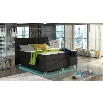 Obrázek Boxspring Basilio 180x200 s LED podsvícením Materiál / Dekor: Ekokůže Soft 11