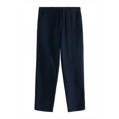 Obrázek Lindex Staffan Straight Blend Kalhoty pro děti, Velikost: 134, Dark navy