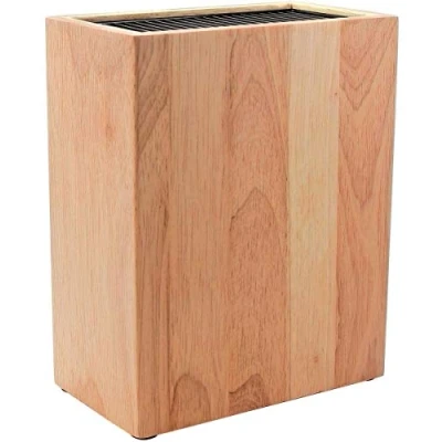 Obrázek Rockingham Forge prázdný blok na nože, kaučukové dřevo, 18,5 x 10,5 22,5 cm, vzpřímený, nože
