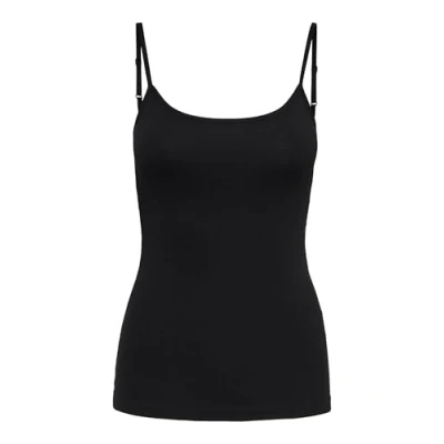 Obrázek JdY Dámský Jdyava Singlet JRS Noos Tanktop s normálním střihem a zapínáním na knoflíky, černá