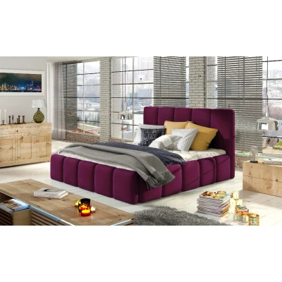 Obrázek Postel Edvige + dřevěný rám/ standardní zvedák/ box na lůžkoviny 160x200 Materiál / Dekor: Mat Velvet 68