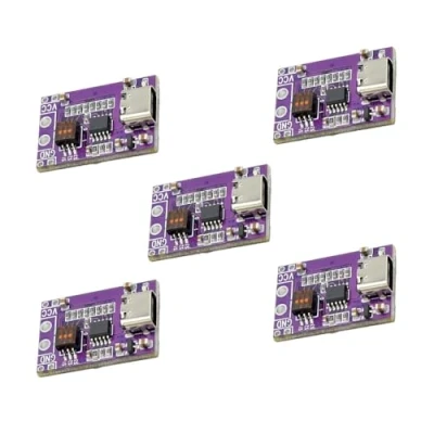 Obrázek 5 kusů modulu rychlého nabíjení typu C PD/QC/AFC Decoy Trigger modul, podpora V 9 12 15 20 výstup pevného napětí, Fast Charge spouštěcí modul