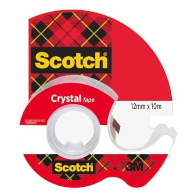 Obrázek Scotch 600H1210 K?i ?álová páska 1 role v jednorázovém ru?ním dávkova?i (12 mm x 10 m)